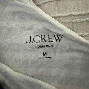 J.Crew Navy/cream striped Form Knit Top